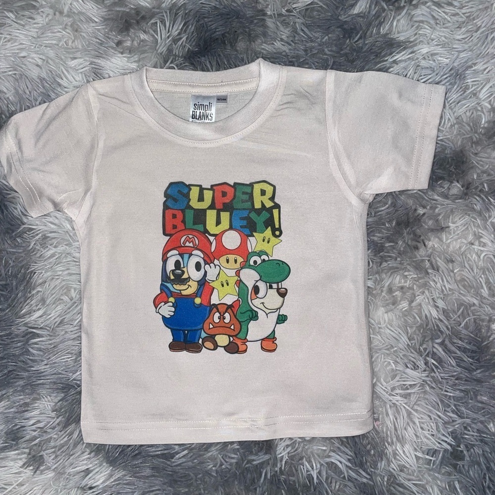 Super Bluey shirt